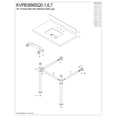 thumbnail image 3 of Kingston Brass KVPB36MSQ1 Monarch 36" Carrara Marble Console Sink with Stainless Steel Legs (8-Inch, 3-Hole), Carrara Marble White/Polished Chrome, 3 of 5