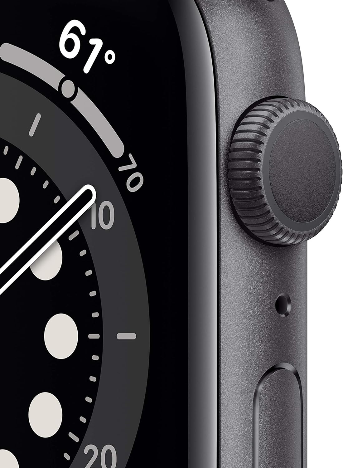 Restored Apple Watch Series 6 GPS, 44mm Space Gray Aluminum Case with Black Sport Band - Regular (Refurbished)