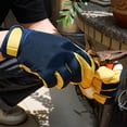 thumbnail image 4 of YIGSECU Ventilated Back Adjustable Strap Ergonomic Gloves for Construction Gardening, 4 of 9