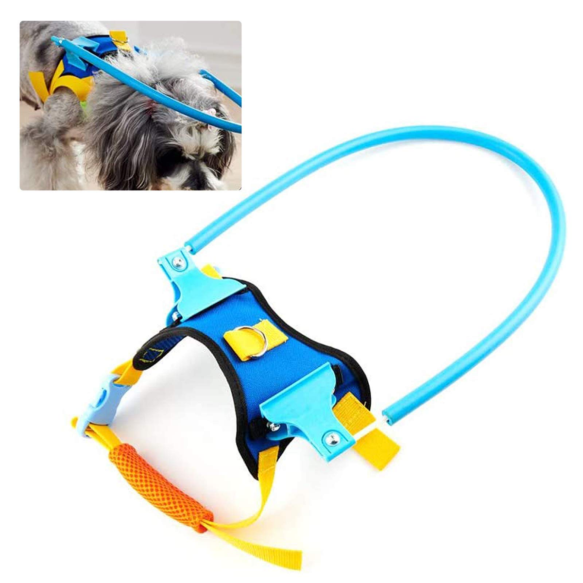 Yinrunx Harness Guide Device Help for Blind Dogs or Visually Impaired Pets to Avoid Accidents & Build Confidence Ideal Blind Dog Accessory to Navigate Surroundings