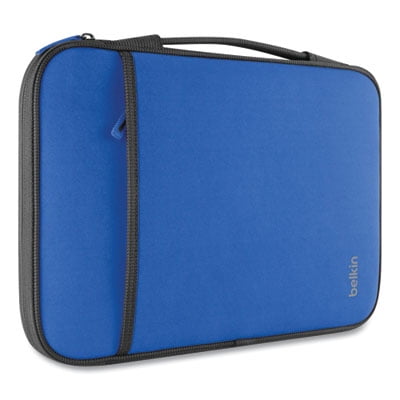 1 pack  Belkin Laptop Sleeve  Fits Devices Up to 11   Neoprene  12 x 8  Blue (B2B081C01) SLEEVE LAPTOP 11  BE
