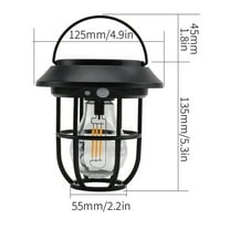 Solar Camping Lights | Portable Ground Plug & Wall Mounted Outdoor LED Lantern | IP65 Waterproof Ambient Garden Lighting | 10W 6V | 6-12 Hrs Run Time | Energy Efficient | Single Pack