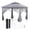 Grey, variant on Costway 11 ft × 11 ft Pop up Gazebo with Mesh Netting Sidewalls, Vented Top, Drainage Holes Gray