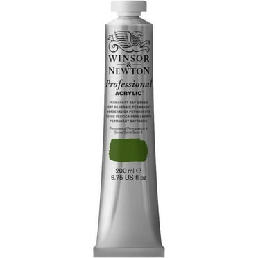 Winsor & Newton Artists' Acrylic Color, 200ml Tube, Permanent Sap Green
