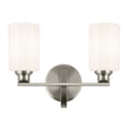 thumbnail image 4 of 55225NI Kichler Lighting Gioe - 2 Light Bath Vanity-10.5 Inch Tall and 14.25 Inch Wide-Brushed Nickel Finish-White Glass Color, 4 of 4