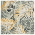 thumbnail image 3 of SAFAVIEH Barbados Cionadogh Botanical Indoor/Outdoor Runner Rug, Green/Black Gold, 2'8" x 8', 3 of 3