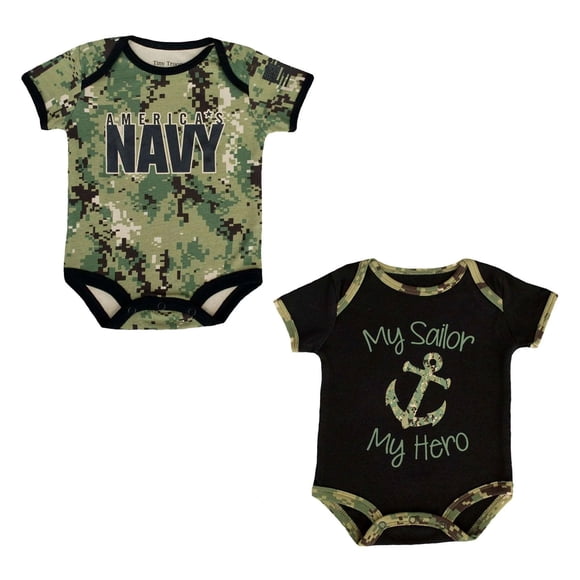 TROOPER Conjunto de 2 Bodies Navy NWU III 9-12 Meses