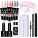 thumbnail image 1 of Juego de esmalte de uñas extensible, juego de gel de extensión de cristal de manicura con cepillo de doble punta ShuxiuWang 8390605810862, 1 of 1