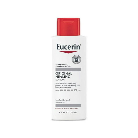 Eucerin Original Moisturizing Lotion For Dry And Sensitive Skin 8.4 Oz, 2 Pack