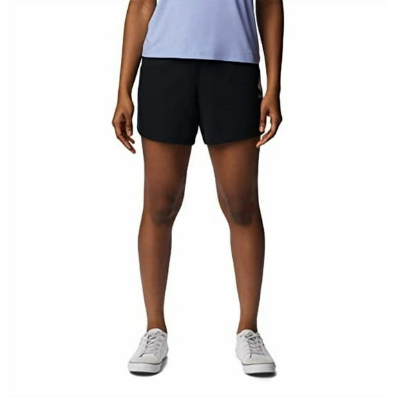 Columbia Women's Trek French Terry Short, Black/White Stacked Logo, XX-Large