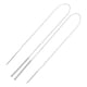thumbnail image 1 of 1 par de pendientes colgantes de cadena minimalistas para mujer, aretes largos con borlas roscadas, joyería de moda para las orejas, aretes de hilo para mujer, 1 of 8