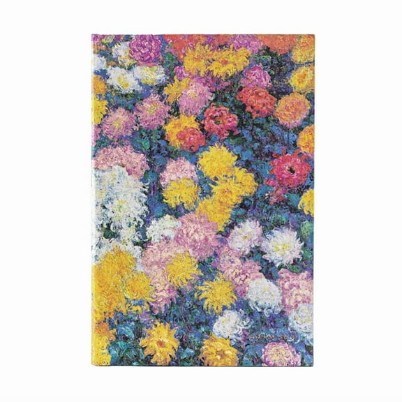 Monet's Chrysanthemums MIDI Lined Hardcover Journal, 144pg, 120gsm by Paperblanks (Monet's Chrysanthemums): Mo, (Hardcover)