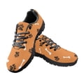 thumbnail image 1 of Zapatos planos de malla con cordones y estampado de patas negras para mujer, zapatillas informales transpirables, 1 of 6