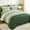 Green, variant on Black and Grey Comforter Set Queen Size 7 Piece Bed in a Bag, Boho Striped Bedding Set, Soft Microfiber Comforter and Sheet Set for All Season (Queen, 90"x90")