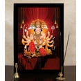 thumbnail image 6 of IBA Indianbeautifulart Panch Mukhi Hanuman Picture Frame Religious Poster Black Wall Frame Deity Photo Frame Wall Decor&nbsp;For Home/ Office/ Temple-6 x 8 Inches, 6 of 7