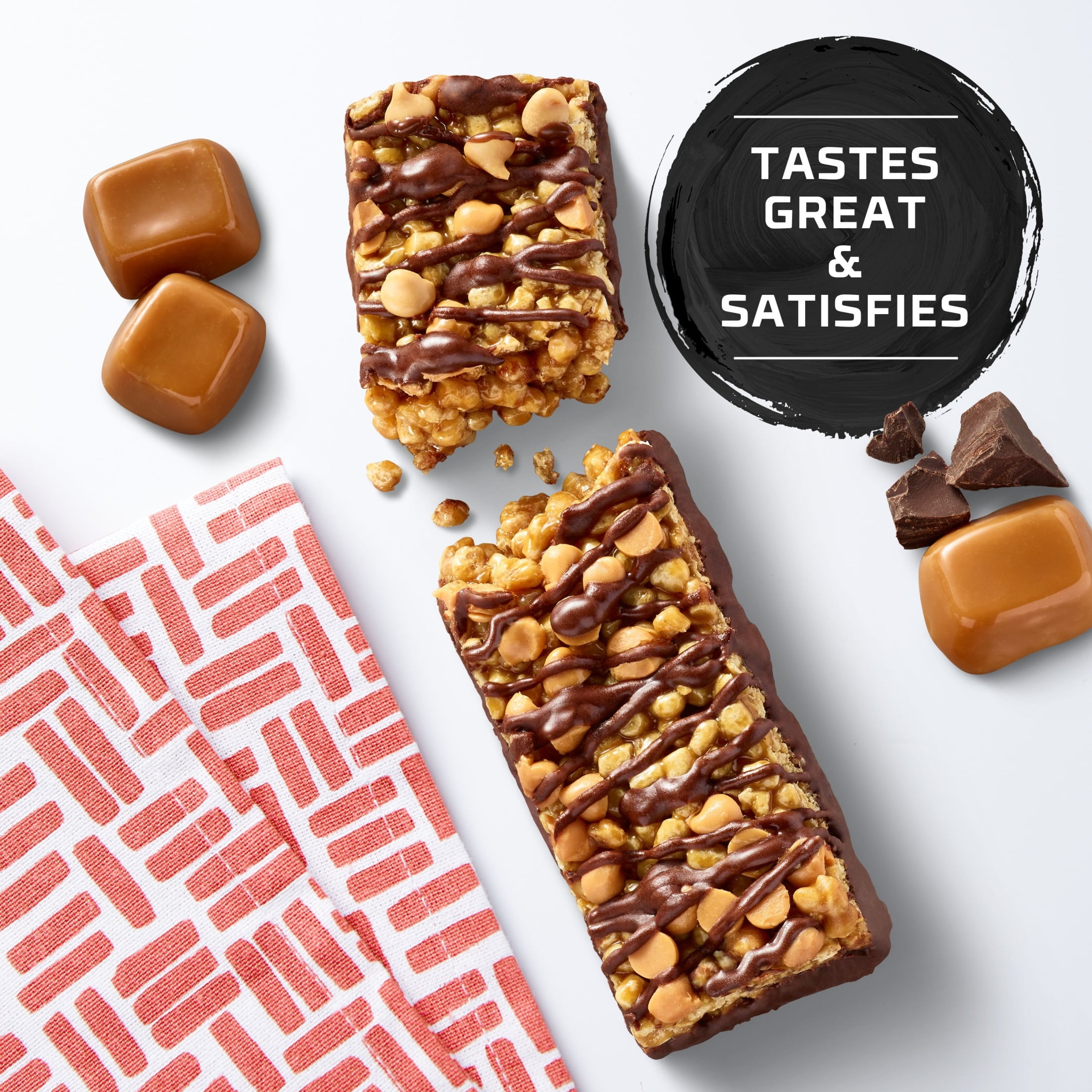 Special K Bar Chocolate Caramel Chewy Protein Meal Bars, 12g Protein Snacks, 19 oz, 12 Count