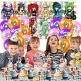 thumbnail image 5 of Gacha Life Themed Birthday Party Decor Set - Balloons, Paper Plates, Cake Toppers, Tableware & 5x2.3ft Backdrop Banner, 5 of 7