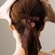 thumbnail image 4 of Pinza para el pelo con lazo de satén de doble capa y diseño de pico de pato para mujer., 4 of 6