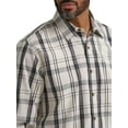 thumbnail image 3 of Wrangler® Men's Long Sleeve Plaid Shirt, Sizes S-5XL, 3 of 4