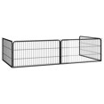 thumbnail image 2 of vidaXL Dog Playpen 4 Panels Black 100x50 cm Powder-coated Steel, 2 of 4