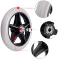 thumbnail image 3 of 2PCS de 6 Pouces Roues en Caoutchouc de Remplacement Roues avant de Fauteuil Roulant Déambulateur Roulettes de Remplacement Antidérapantes Roues Roues de Remplacement Universelles de Fauteuil Roulant Accessoires de Roue, Gris, 3 of 5
