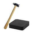 thumbnail image 1 of tredstone Small Mallet with Square Black Rubber Kit Tools Jewelry Bench Crafts Block, 1 of 1