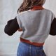 thumbnail image 4 of ICHUANYI Clearance Fashion Women Casual V-Neck Sleeve Sweater Cardigan Blouse Button Pullver Tops(Khaki, M) ICHUANYI WER2023081503680, 4 of 6