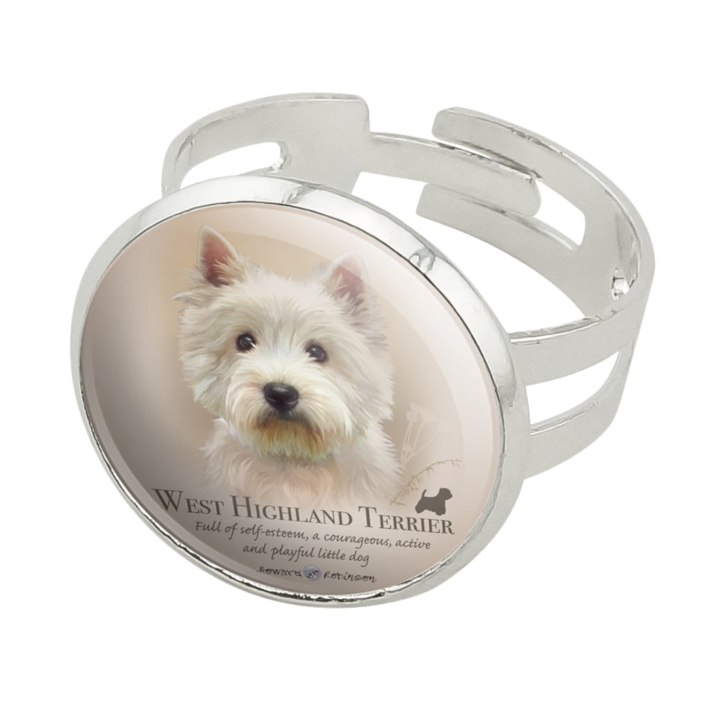 Westie Earrings Jewelry Sterling Silver Handmade West Highland White Terrier Ear 