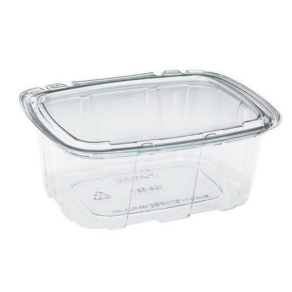 Placon Crystal Seal RPET Tamper-Evident Utility Food Container Clear, 48 oz. | 140/Case