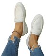 thumbnail image 6 of Willtoo Women’s Twist Strap Faux Suede Slip On Loafers, Closed Toe Soft Light Flat Shoes, Casual Footwear for Office, Shopping & Daily Walking, 6 of 6