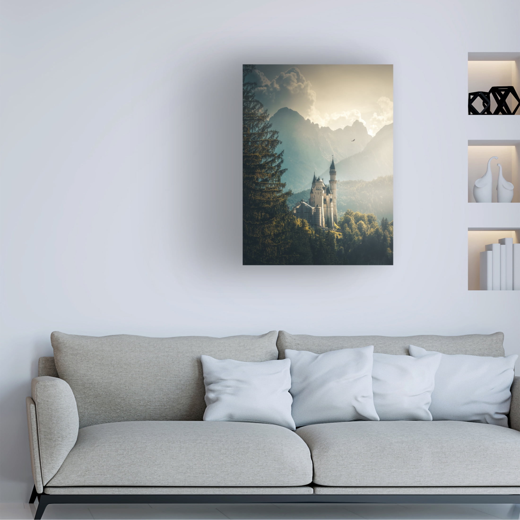 Cuma Cevik 'Neuschwanstein Castle' Canvas Art - 24 x 32 Inches