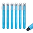 thumbnail image 1 of Blue Gel Highlighters, 6 Pack Gel High Lighters No Bleeds Highliters Pens Wax Crayon Neon Clear View Bright Marker Pen Twist Up Gel Stick Cute for Books Office Adults, 1 of 6