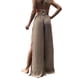 thumbnail image 3 of Txlixc, pantalones de playa para mujer, doble cara, corte alto, copo de nieve, bola de piel, adornado, cintura alta, pantalones para cubrir abdominales Txlixc  Estilo de ocio, 3 of 4