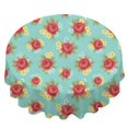 thumbnail image 2 of Pioneer Flower Floral Print Pattern Round Tablecloth 60 X 60 Inch, Wrinkle Resistant Wipeable Table Cloth for Kitchen Dining Picnic Patio Party, 2 of 6