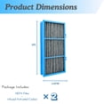 thumbnail image 3 of AER1 HEPA + Infused Activated Carbon Filter Replacement Compatible with Holmes HAPF30AT Air Purifier Remove Smoke 2 Packs, 3 of 8