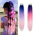 thumbnail image 2 of H&STAR  24Inch Synthetic Hair Ponytail Hair Extensions  Hair Shiny Hair Ponytail Extension For Braiding Hair On Hair Tie Loose, 2 of 9