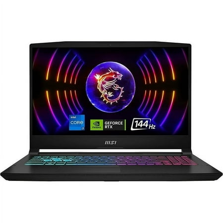MSI Katana 15 15.6" 144Hz FHD Gaming Laptop: 13th Gen Intel Core i7, RTX 4070, 16GB DDR5, 1TB NVMe SSD, USB-Type C, Cooler Boost 5, Win11 Home: Black B13VGK-484US