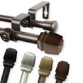 thumbnail image 3 of Domovina Ben 5/8" Double Curtain Rod-Color:Antique Gold,Size:28-48", 3 of 3