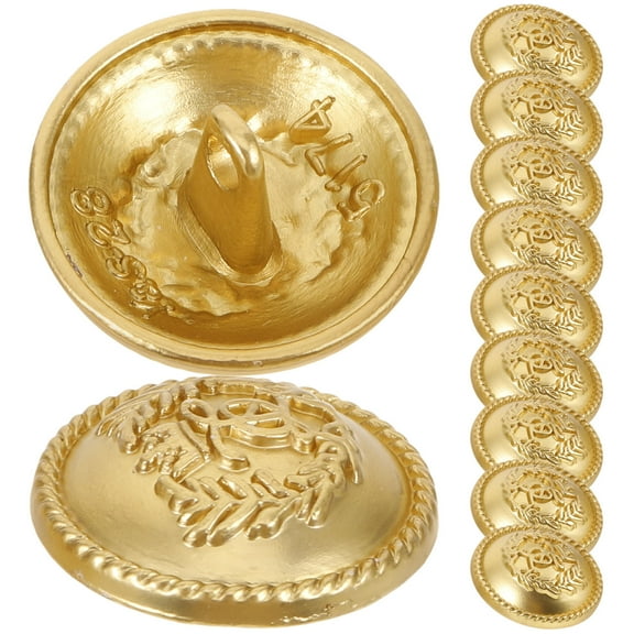 GAXIRE 20 Pcs Sewing Buttons Round Alloy for Fashion and Projects