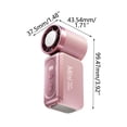 thumbnail image 3 of Mini Handheld Fan, 199 Speeds Rechargeable Portable Fan with Digital Display, USB Pocket Fan with Lanyard, Quiet Bladeless Cooling for Travel, Office, 3 of 12
