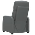 thumbnail image 3 of vidaXL Fauteuil Inclinable Anthracite Gris en Similicuir, 3 of 5