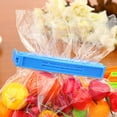 thumbnail image 5 of Clips para sellar bolsas de comida, 5 piezas de clips de sellado de bolsas de plástico de tamaño variado para bocadillos, café, papas fritas, bolsa de almacenamiento de alimentos, color alea, 5 of 5