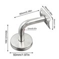 thumbnail image 4 of 304 Stainless Steel Handrail Bracket For Stair Railing Wall Bracket Wood Railing Silver (4 Pieces), 4 of 4