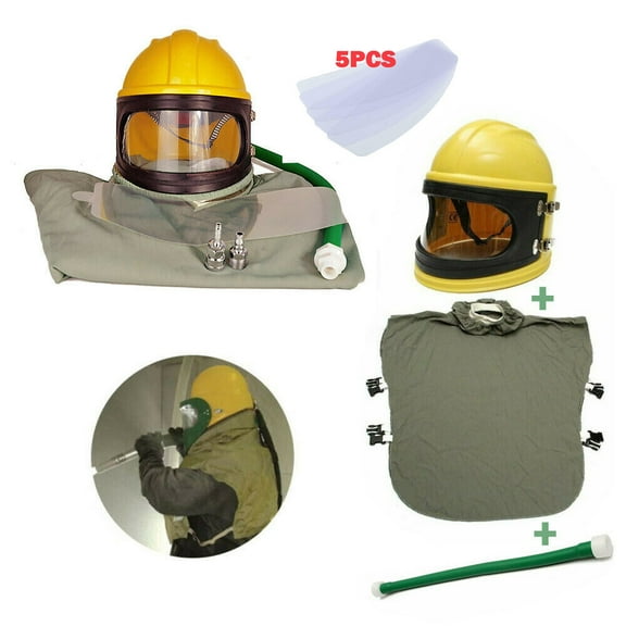 Supplied Safety Sandblast Helmet Sand Blast Hood Protector Sandblasting
