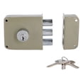thumbnail image 1 of Cerradura Sobreponer Tover L-5cn Tres Bulones Sin Tirador Gris Alta Seguridad Puerta Casa, 1 of 1