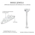thumbnail image 6 of Rosec Jewels Natural Diamond Cluster Engagement Ring for Women - HI-SI Quality - with Jewelry Box, 18K White Gold, US 12.00, 6 of 7
