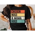 thumbnail image 2 of Chicken Nugs Mama Hugs Mom Mommy Mother's Day Gift Women T-Shirt Chicken Lover Mom Mommy Birthday Holiday Present Tshirt, 2 of 10