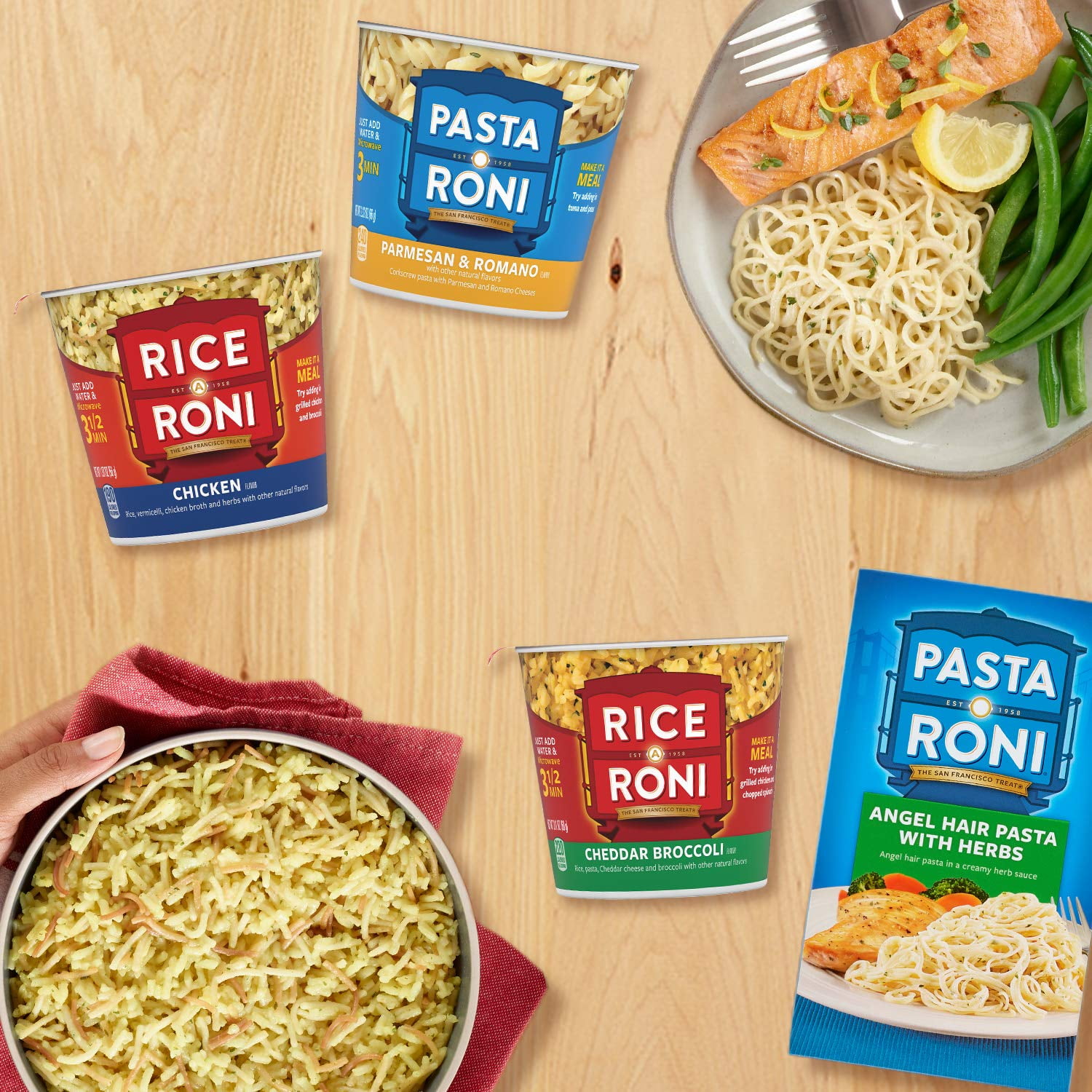 Rice-a-roni Creamy Four Cheese Cups - 4pk / 9oz : Target