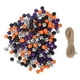 thumbnail image 5 of 200 cuentas de madera redondas de estilo rústico, espaciadoras decorativas para manualidades, guirnaldas y bisutería, color morado y negro., 5 of 14