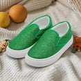 thumbnail image 5 of Kids Slip On Sneakers Girls Boys Glitter Shoes Low Top Toddler Canvas Casual Shoes Comfortable Sequins Walking Shoes, 5 of 6